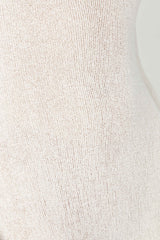 Talia Maxi Open Back Knit Dress - Ivory