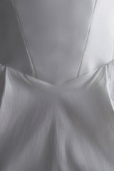 Suzette Taffeta Bow Mini Dress - White