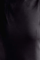 Violet Sleeveless Satin Maxi Dress - Black