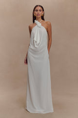 Rosalia Cowl Neck Maxi Dress - White