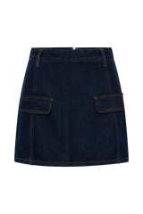 Rosalyn Mini Denim Skort - Indigo Blue
