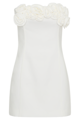 Brooks Rose Mini Dress - White