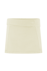 Fallon Denim Micro Mini Skort - Stone Wash