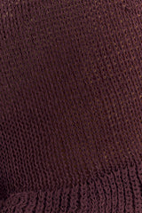 Eleanor Knit Frill Shorts - Chocolate